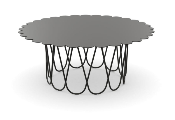 Vitra Flower Table Couch Beistelltsich gross anthratzit