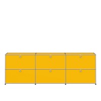 Vorschau: USM Haller Sideboard XL 3x2 6 Klappturen goldgelb Vorschau: USM Haller Sideboard XL 3x2 6 Klappturen goldgelb