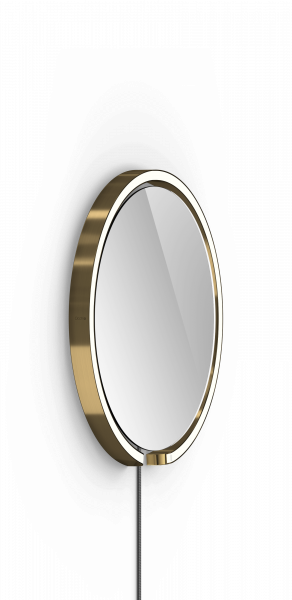 Occhio Mito Sfera Corda 40 Wide mit klarem Spiegel externes Stromkabel bronze