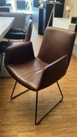 Freifrau Manufaktur Amelie Armchair High Leder Adora cognca Rautensteppung UG tiefschwarz Freifrau Manufaktur Amelie Armchair High Leder Adora cognca Rautensteppung UG tiefschwarz
