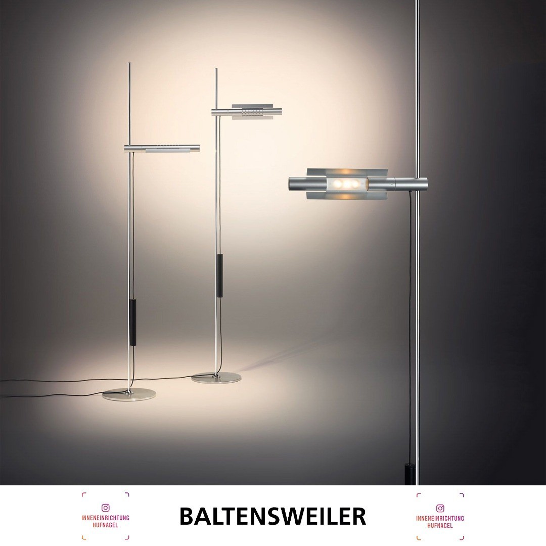 | Baltensweiler HALO LED SEntwickelt nach dem Klassiker HALO 250 ist die Leuchte zeitgemäß mit LEDs bestückt. Die Stehleuchte eignet sich für den Wohnraum und den Arbeitsbereich. Durch die hohe Variabilität, lässt sich das Licht der Leuchte mit ein