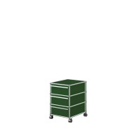 Vorschau: USM Haller Rollcontainer 3 Schubkasten auf Rollen olivgrun seitlich Vorschau: USM Haller Rollcontainer 3 Schubkasten auf Rollen olivgrun seitlich
