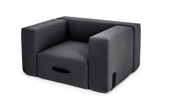 Conmoto Miami Lounger Club Chair Loungemoebel Gartenlounge Outdoorlounge anthrazit