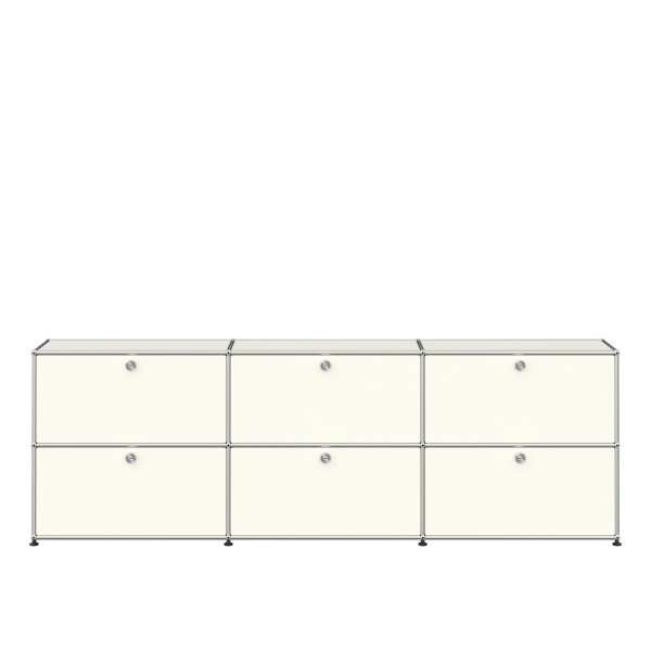 USM Haller Sideboard XL 3x2 6 Klappturen weiss