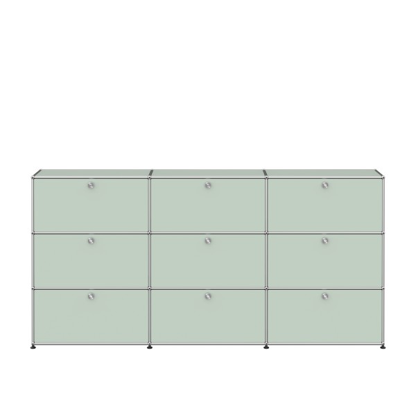 USM Haller Regal XL 3x3 9 Klappturen lichtgrau