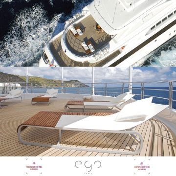 | ego Paris Tandem Sonnenliege design by Thomas SauvageLET'S PUSH THE BOUNDARIES IN ORDER TO MAKE LIFE MORE FUN!Tandem ist eine ikonische Kollektion mit einem markanten zeitgenössischen Design, ideal, um wahre Momente der Entspannung zu teilen.