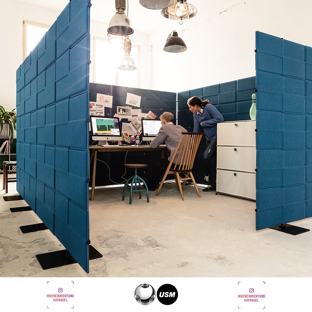 | USM Haller Privacy PanelsRaumgliederung, Flexibilität, akustische OptimierungUSM Privacy Panels sind ein flexibles und erweiterbares modulares System, das aus einzelnen Panels zusammengesetzt wird. Die Panels sind vielseitig einsetzbar - in off
