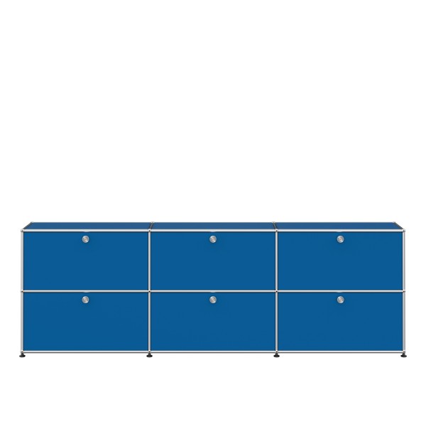 USM Haller Sideboard XL 3x2 6 Klappturen enzianblau
