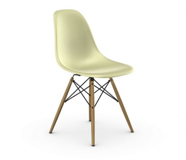 Vitra Eames Fiberglass Side Chair DSW parchment UG Ahorn gelblich