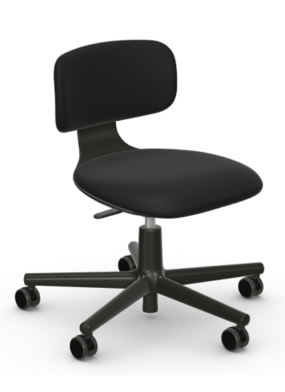 Vitra Rookie Bürostuhl / Praxishocker mit Sitzhöhenverstellung, Plano nero