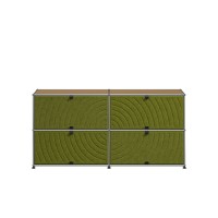 USM Haller Sideboard USM beige 4 Soft Panels grun USM Haller Sideboard USM beige 4 Soft Panels grun