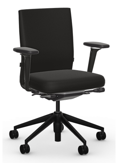 Vitra ID Soft Bürostuhl FlowMotion, Sitztiefenverstellung, 2D-Arml., Plano nero