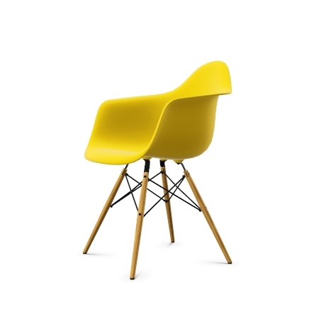 Vitra Eames Plastic Arm Chair DAW (neue Höhe) sunlight