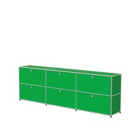 Vorschau: USM Haller Sideboard XL 3x2 6 Klappturen USM gruen seitlich Vorschau: USM Haller Sideboard XL 3x2 6 Klappturen USM gruen seitlich