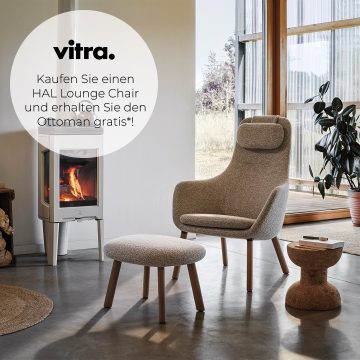 | Vitra Ottoman als Geschenk"Kaufen Sie einen HAL Lounge Chair und erhalten Sie den Ottoman gratis*!https://www.inneneinrichtung-hufnagel.de/sonderaktionen-herstelleraktionen/vitra-winterkampagne-2022-2023/Aktionszeitraum: 01. November 2022 bis