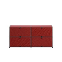 USM Haller Sideboard rubinrot 4 Soft Panels rot USM Haller Sideboard rubinrot 4 Soft Panels rot