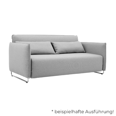 SOFTLINE Furniture Cord Sofa Schlafsofa mit 2 Kuschelkissen Stoff Vision