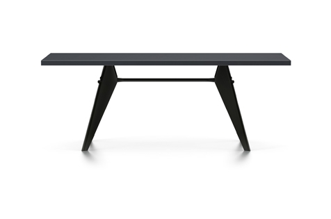 Vitra Prouve EM Table Esstisch HPL 200 cm asphalt tiefschwarz