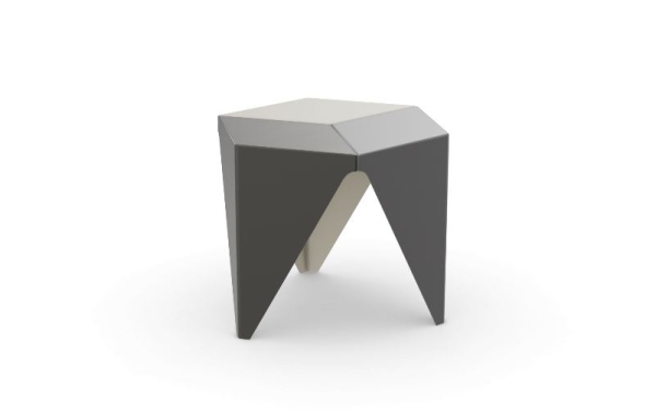 Vitra Prismatic Table threetone Isamu Noguchi Beistelltisch grau Couchtisch