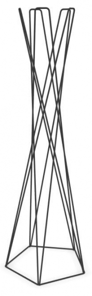 Cascando Basket Garderobenstander Stahldraht verkehrsschwarz pulverbeschichtet
