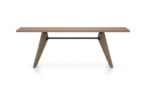 Vitra Table Solvay Esstisch Amerikanischer Nussbaum massiv geolt 220 cm dunkelbraun