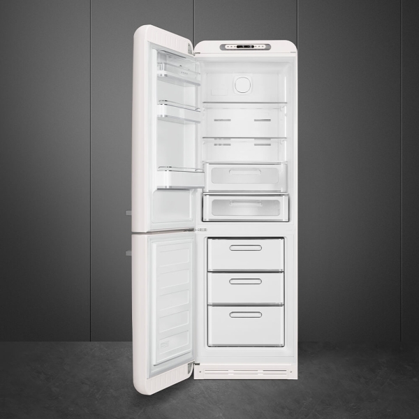 SMEG Retro Style Kuhl Gefrierkombination weiss FAB32LWH3 Innenleben