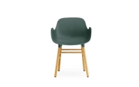 Vorschau: Normann Copenhagen Form Armlehnenstuhl Wood Sitzschale grun UG Eiche frontal Vorschau: Normann Copenhagen Form Armlehnenstuhl Wood Sitzschale grun UG Eiche frontal