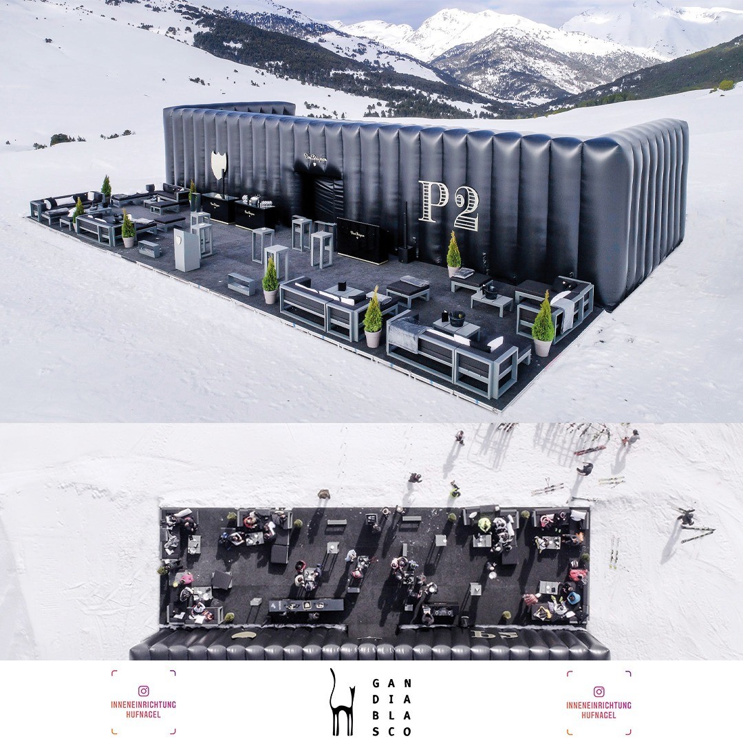 | Gandia Blasco Na Xemena & LLAR - "THE LODGE Dom Pérignon"NA XEMENA ist mehr als nur eine Outdoor-Möbelkollektion. Es war ein völlig originelles Konzept im Außenbereich und hat dazu gedient, eine ganz neue zeitgenössische Atmosphäre zu erzeugen.