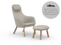 Vitra HAL Lounge Chair und Ottoman losem Sitzkissen gratis Ottoman