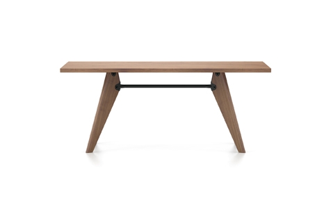 Vitra Table Solvay Esstisch Amerikanischer Nussbaum massiv geolt 180 cm dunkelbraun
