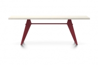 Vitra Prouve EM Table Esstisch HPL 220 cm elfenbein/japanese-red