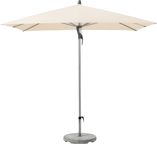 Glatz AG Sonnenschirm FORTINO R rechteckig 55 kg Betonsockel Standrohr Edelstahl