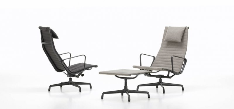 Vitra Aluminium Chair EA 124 / 125 design Charles & Ray Eames 1958