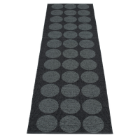 Pappelina Hugo Black metallic 70x240 Teppich & Badvorleger schwarz