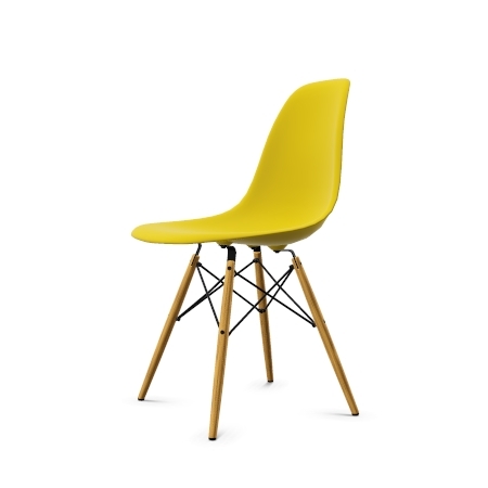 Vitra Eames Plastic Side Chair DSW Stuhl neue Hohe senf