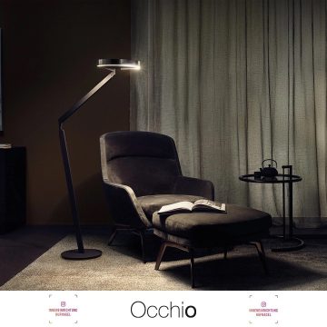 | Occhio Mito Gioia letturaOb Raum- oder Leselicht: Gioia lettura lässt sich mit ihrem kraftvollen Licht jederzeit in Höhe, Richtung, Lichtfarbe und Intensität an die unterschiedlichsten Bedürfnisse anpassen. Erleben Sie die Magie!»infinite move«