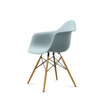 Vitra Eames Plastic Arm Chair DAW Stuhl neue Hohe eisgrau