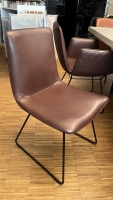 Freifrau Manufaktur Amelie Chair Leder Adora cognca Rautensteppung UG tiefschwarz Freifrau Manufaktur Amelie Chair Leder Adora cognca Rautensteppung UG tiefschwarz