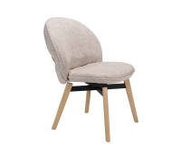 Freifrau Manufaktur Marie Stuhl Stoff Safire 0004 graubeige Holzgestell Eiche natur drehbar Freifrau Manufaktur Marie Stuhl Stoff Safire 0004 graubeige Holzgestell Eiche natur drehbar