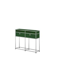 Vorschau: USM Haller Anrichte, schmal T: 250mm, mit 2 Klapptüren & oben offene Fächer olivgrün RAL 6003 Vorschau: USM Haller Anrichte, schmal T: 250mm, mit 2 Klapptüren & oben offene Fächer olivgrün RAL 6003