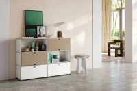 Vorschau: USM Haller Anrichte Stauraumregal mit Soft Panels online oder vor Ort kaufen Vorschau: USM Haller Anrichte Stauraumregal mit Soft Panels online oder vor Ort kaufen