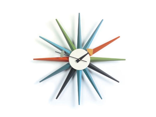 Vitra Sunburst Clock Wanduhr mehrfarbig