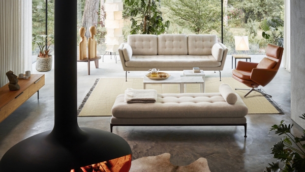 Vitra Akari Tischleuchte YA2 im modernen Wohnzimmer
